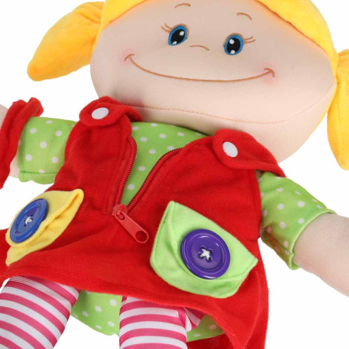 Montessori látková bábika Ivanka – senzorická maznavá bábika, 46cm, XXL