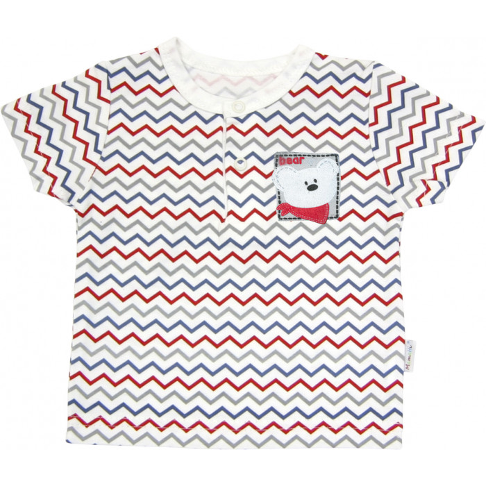 Polo tričko krátky rukáv Mamatti - Zvieratka zigzag, vel. 68