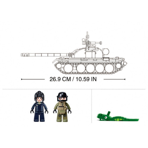 Sluban Model Medium Tank (MBT) 3 in 1  M38-B1135