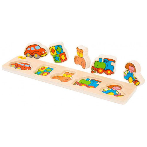 Bigjigs Baby Dřevěné vkládací puzzle hračky