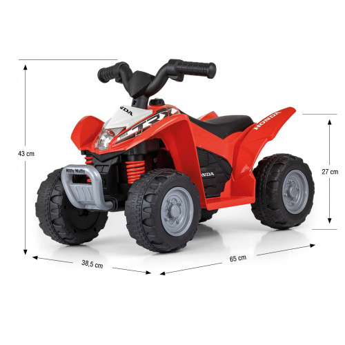 Honda TRX 250X – detská elektrická štvorkolka 6V s akumulátorom - čiervená
