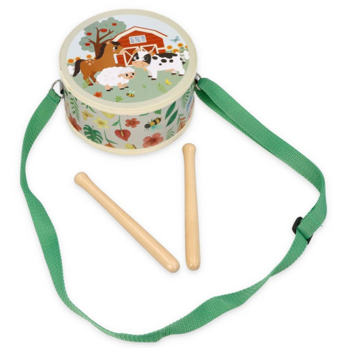 Detský bubienok s motívom farmy – Adam Toys