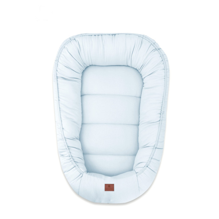 Kokon pre novorodencov MimiNu Soft 75×55 cm – 100% bavlna, 0–6 mesiacov - modrý
