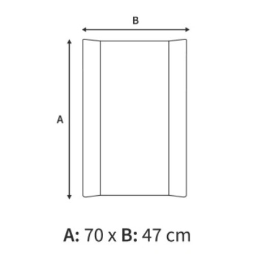 Albero Mio Prebaľovacia podložka Víla - tvrdá, 47 x 70 cm