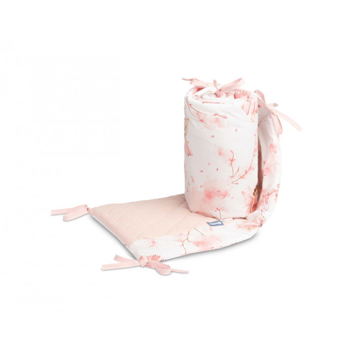 Mantinel do postieľky, mušelín, bavlna - Víla Ema, ružová biela