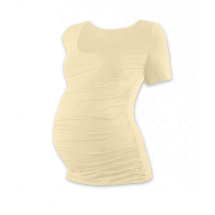 JOŽÁNEK Tehotenské tričko krátky rukáv JOHANKA - caffe latte, veľ. XXL / XXXL