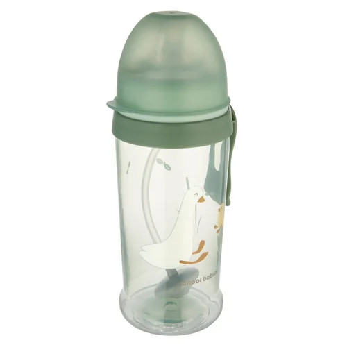 Nevytekatelná fľaštička s slamkou 350 ml Husky – Canpol Babies