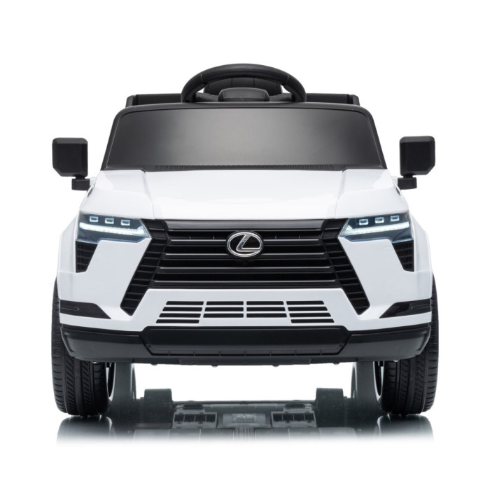 Elektrické autíčko Lexus GX550 SUV s diaľkovým ovládaním, LED a Bluetooth, biele