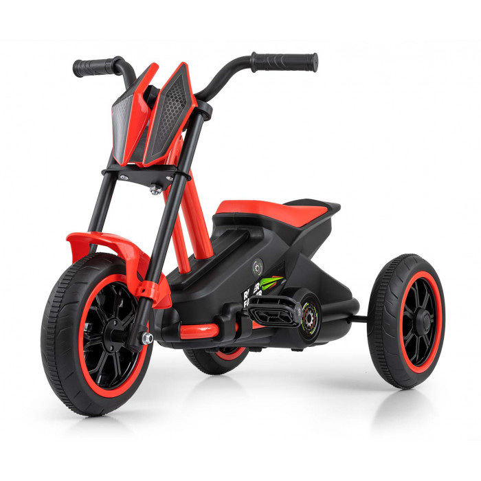 Detská motokára RIDER – šliapací gokart, 3+, nosnosť 30 kg - červené