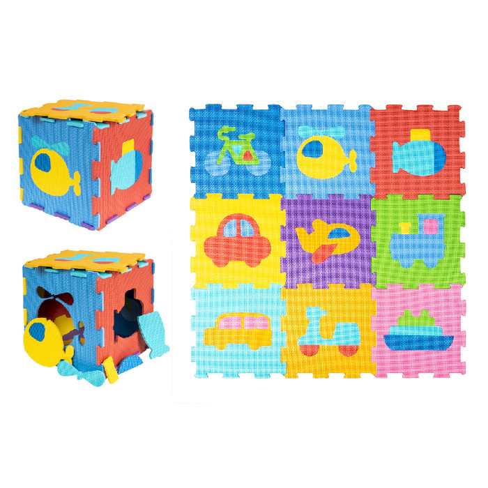 Penová hracia podložka puzzle Smily Play - farebná penová puzzle - doprava
