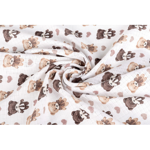 Tetra plienky Basic 70×80 cm Teddy Pink – sada 5 ks, 100% bavlna