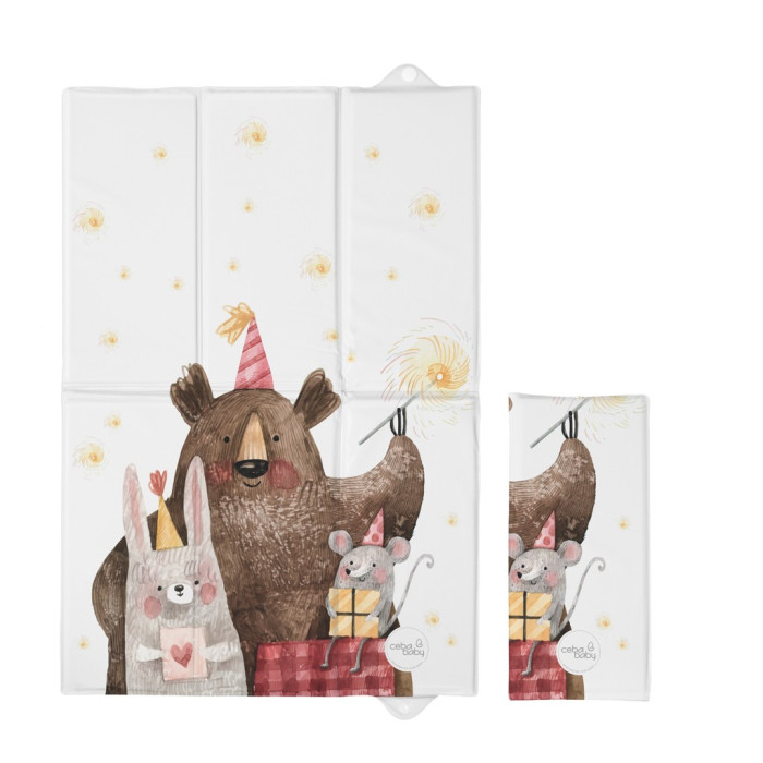 Cestovná prebaľovacia podložka 40×60 cm Basic – skladacia na cesty - Medved