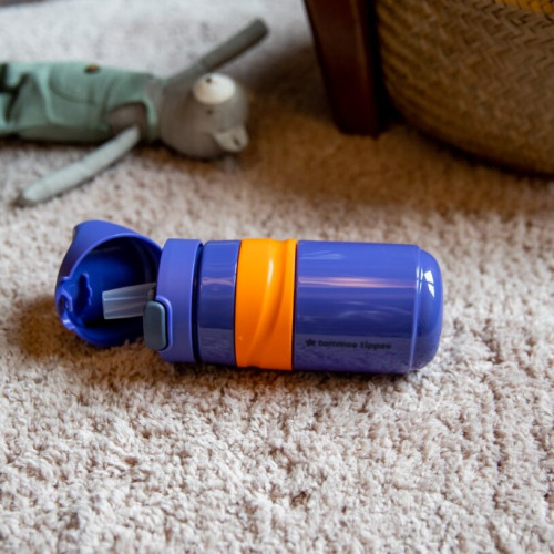 Detská fľaša Tommee Tippee Flip Top nepretekajúca 500 ml, 18m+, fialová