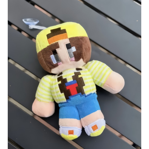 Plyšová hračka Minecraft Steve skin ocelot 19cm