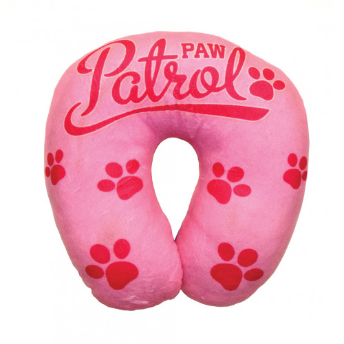 Detský cestovný vankúšik Paw Patrol do auta – opierka hlavy, ružová