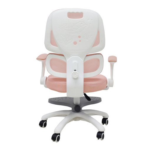 Ergonomická detská otočná stolička k písaciemu stolu, ružová