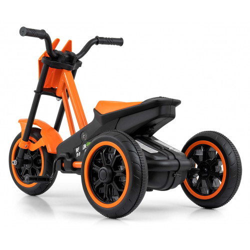 Detská motokára RIDER – šliapací gokart, 3+, nosnosť 30 kg - oranž