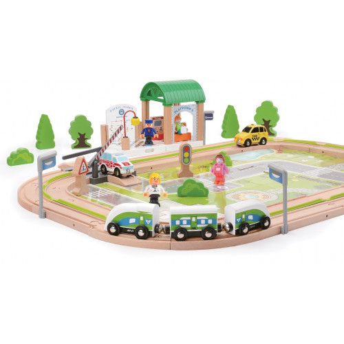 2Kids Toys Vláčikodráha Dedina 110 dielov