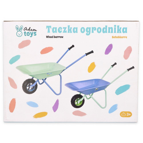 Detské záhradné koliesko Adam Toys, zelené, 3+