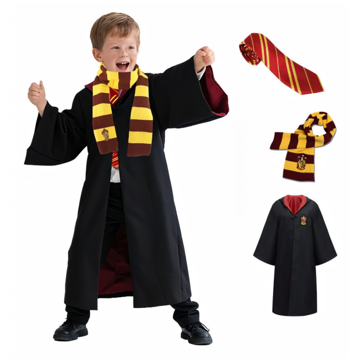 Detský kostým Harry Potter s doplnkami Exclusive 122-134 L