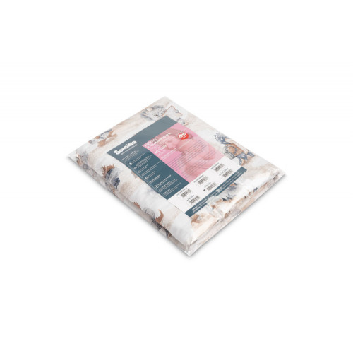 Mušelínové obliečky do postieľky 135x100, Dráčik modrý, jeans
