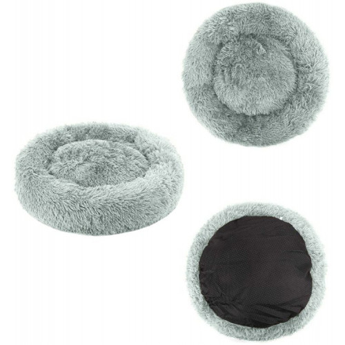 Plyšový pelech pre psa alebo mačku - sv. šedý
