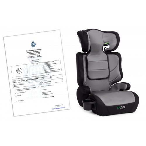 Detská autosedačka 2v1 i-Size, podsedák, pre výšku 100–150 cm, s držiakom na nápoje