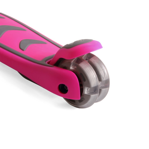 Detská trojkolesová kolobežka BOOGIE Scooter LED - ružová