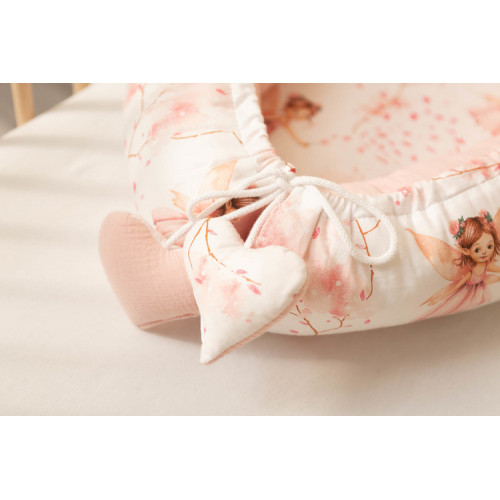 Hniezdočko, kokon pre bábätko mušelín, Víly ružové