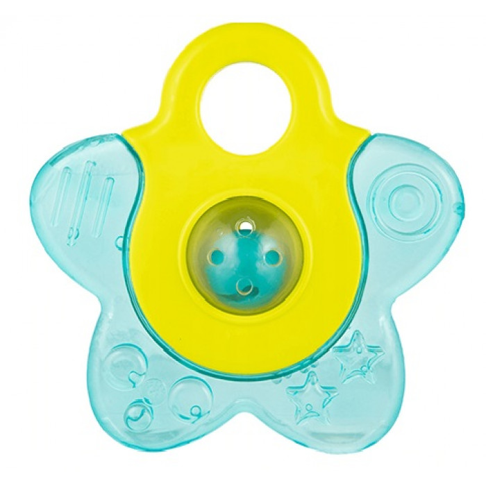 Canpol babies Hryzátko vodné s hrkálkou - Hvezdička - tyrkys