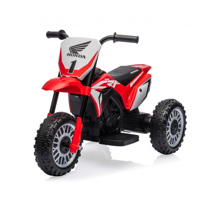 Elektrická detská motorka Honda CRF450R 6V trojkolka - červená