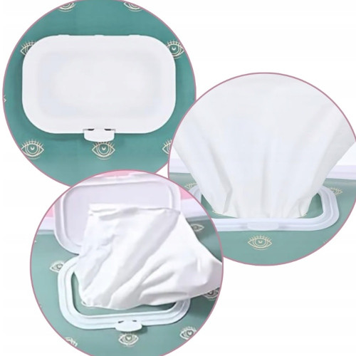 Puzdro/obal na vlhčené obrúsky, Oči - zelený