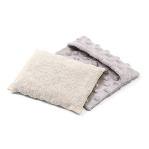 Nahrievací vankúšik s višňovými kôstkami a levanduľou Minky BabyOno - sivý