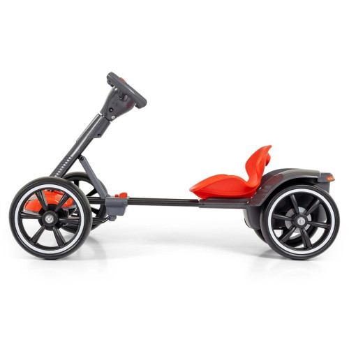 Elektrický gokart BOLT, detská motokára s diaľkovým ovládaním, LED, Bluetooth, červené