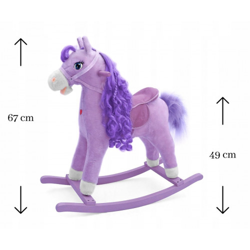 Hojdací koník pre deti Princess, ľavendľová