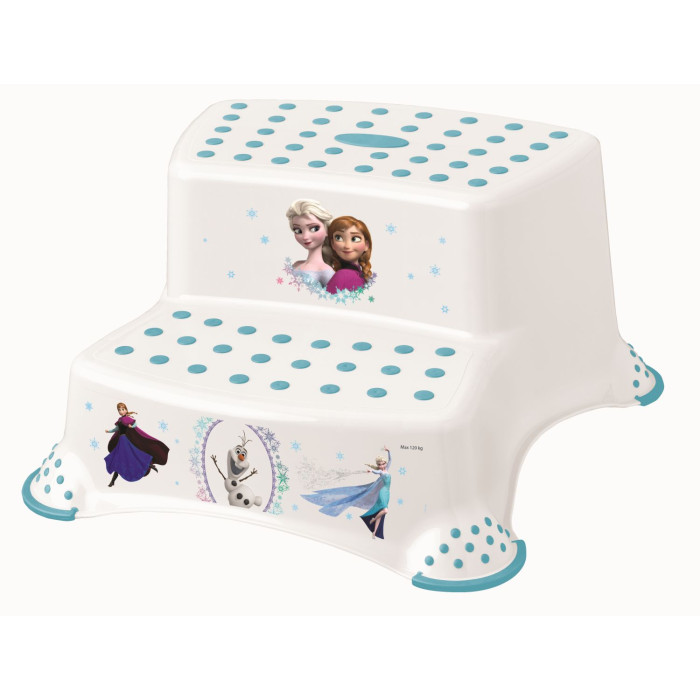 Keeeper Stolička - schodíky s protišmykovou funkciou - Frozen - biela