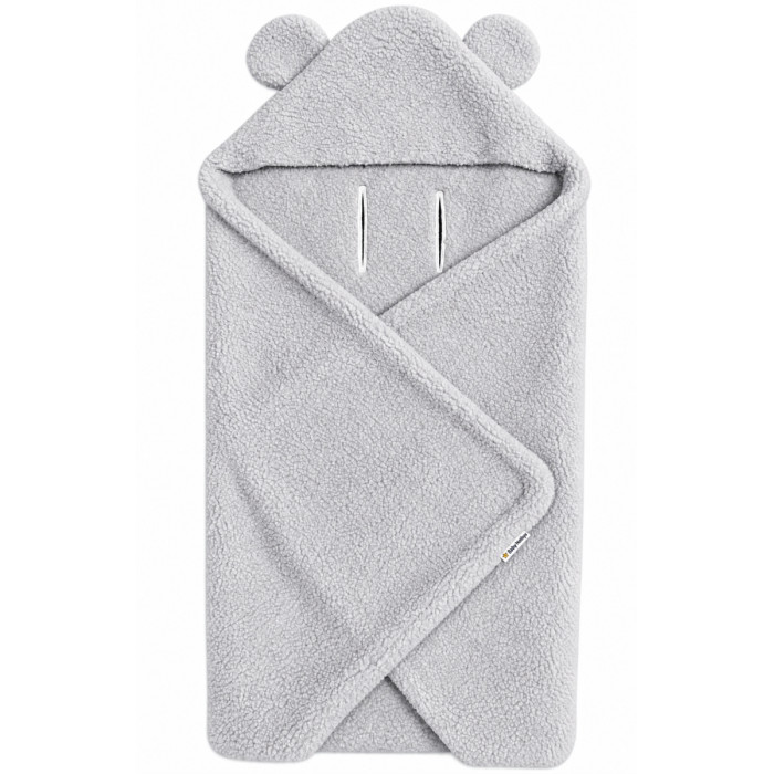 Fusák, deka s kapucňou do autosedačky Baránok, Baby Nellys - sivá