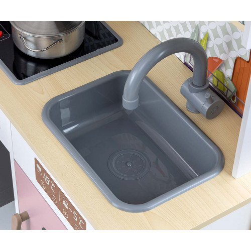 Detská drevená kuchynka Milly Mally BJORN - ružová