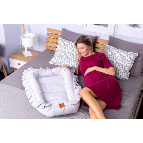 Dámska tehotenská/dojčiaca nočná košeľa Luna, púdrová, veľ. XXL