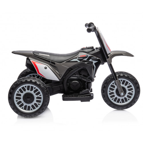 Elektrická detská motorka Honda CRF450R 6V trojkolka - šedá