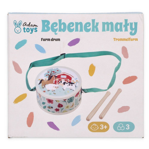 Detský bubienok s motívom farmy – Adam Toys