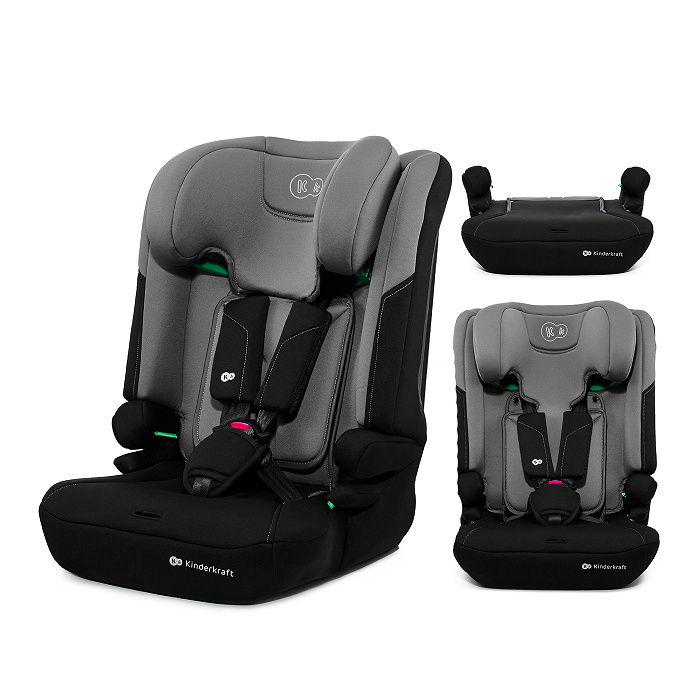 Autosedačka Kinderkraft I-COMFY 3v1 i-Size 76–150 cm (9–36 kg) sivá