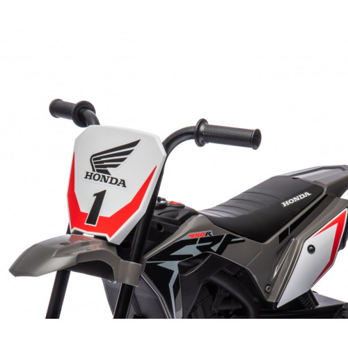 Elektrická detská motorka Honda CRF450R 6V trojkolka - šedá