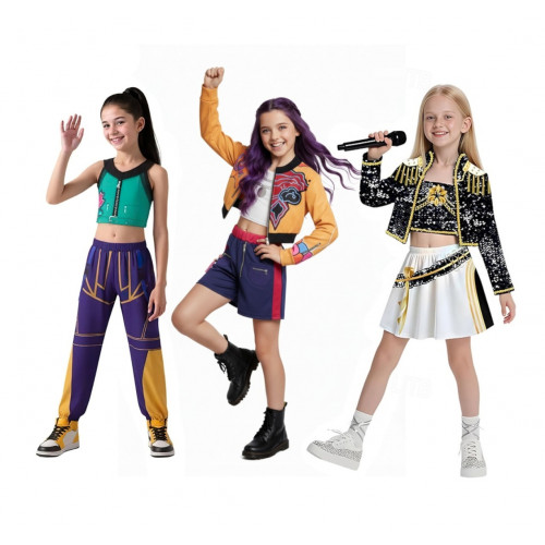 Detský kostým Demon Hunters K-pop Zoey 122-134 L