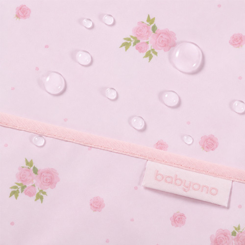 Nepremokavá zásterka s volánikmi - podbradník Rose, BabyOno