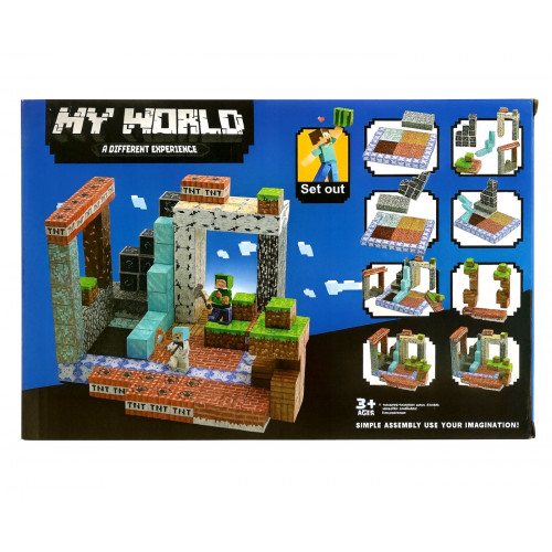 Minecraft Magnetická stavebnica XL Diamond TNT Redstone 184ks