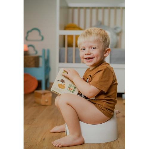 Obojstranný, ergonomický nočník Teggi, granát/biela