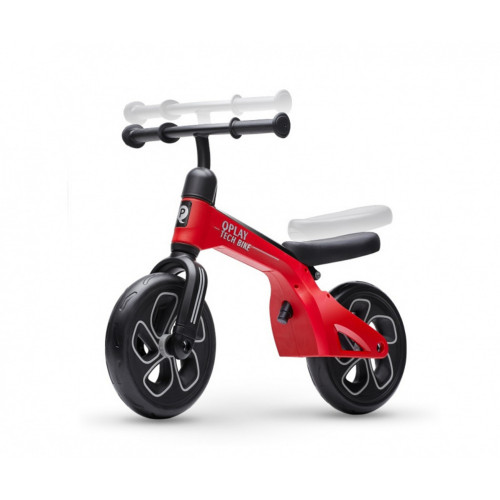 Detský balančný bicykel, odrážadlo Qplay Tech, červené