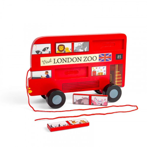 Bigjigs Toys Ťahacia hračka Londýnsky autobus