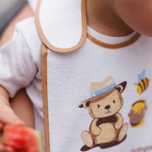 Froté podbradník s podšívkou, nepremovaký, béžový, BabyOno